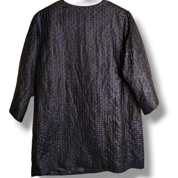 Harve Benard Womens Coat Sz 10 Silk Texture Opera Evening Retroglam Royalty VTG - Picture 3 of 13